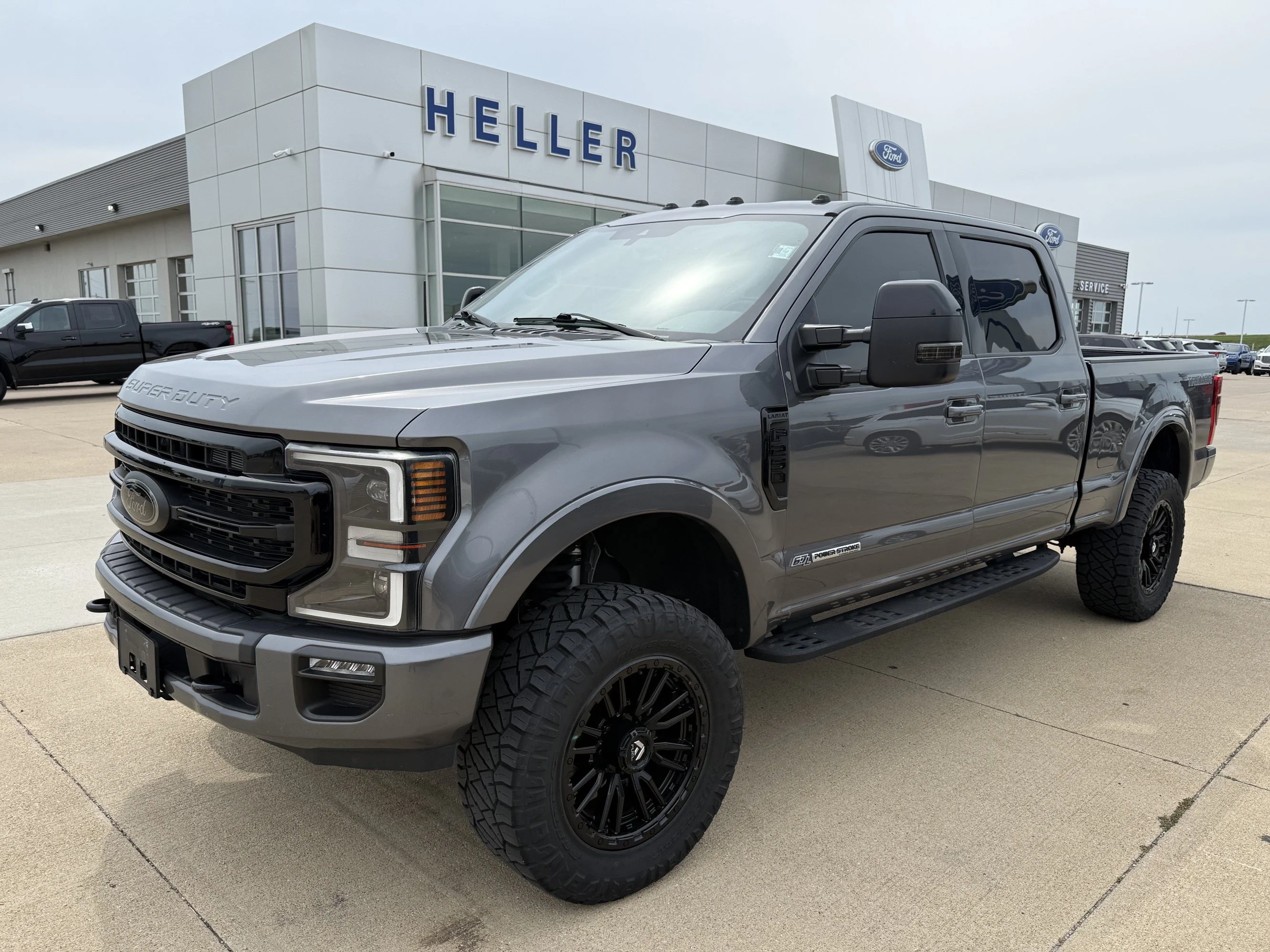 Used 2021 Carbonized Gray Metallic Ford LARIAT image 3