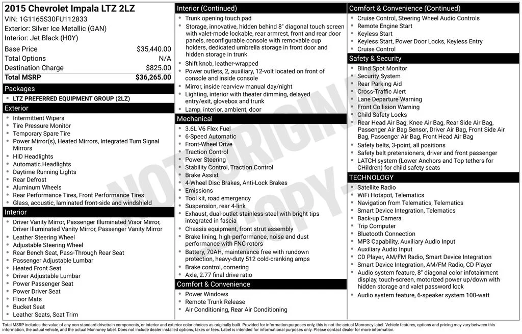 Used 2015 Silver Chevrolet LTZ image 2