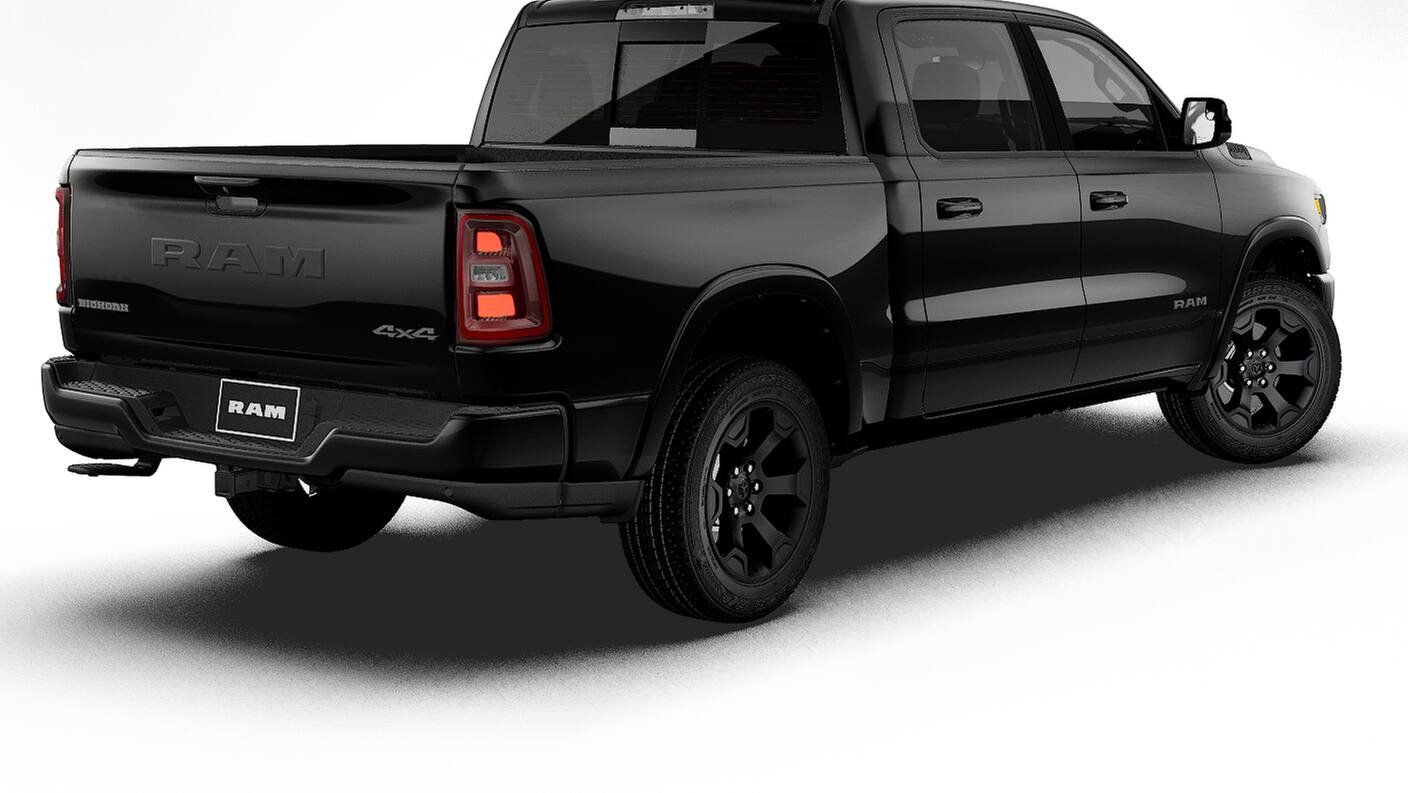 New 2027 Diamond Black Crystal Pearl-Coat Exterior Paint RAM BIG HORN image 14