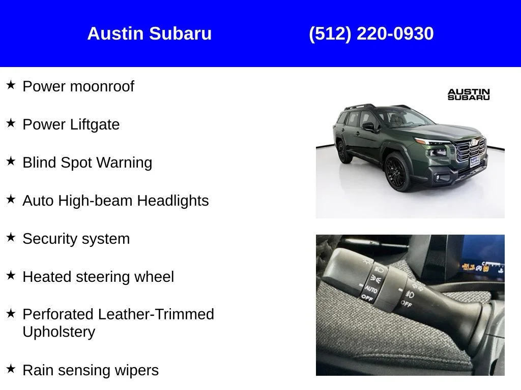 New 2026 Green Subaru Limited XT image 17