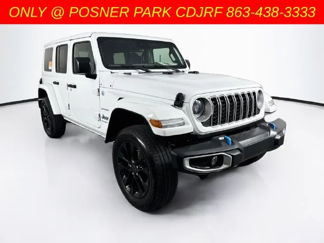 Used 2024 White Jeep Sahara 4xe image 1