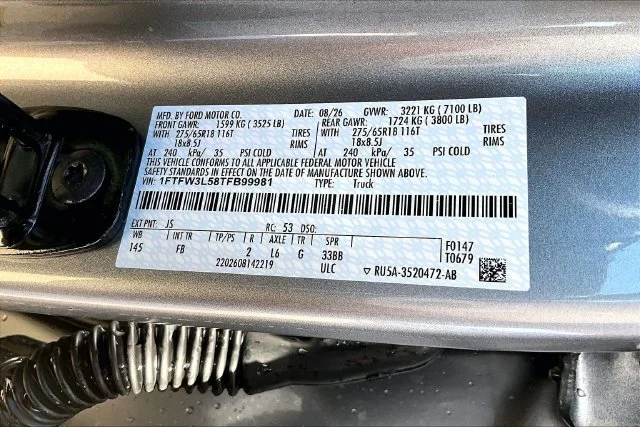 New 2026 Iconic Silver Metallic Ford XLT image 8