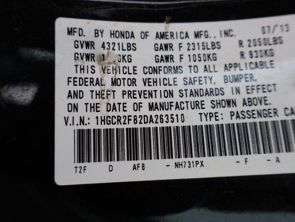 Used 2013 Black Honda EX-L image 13