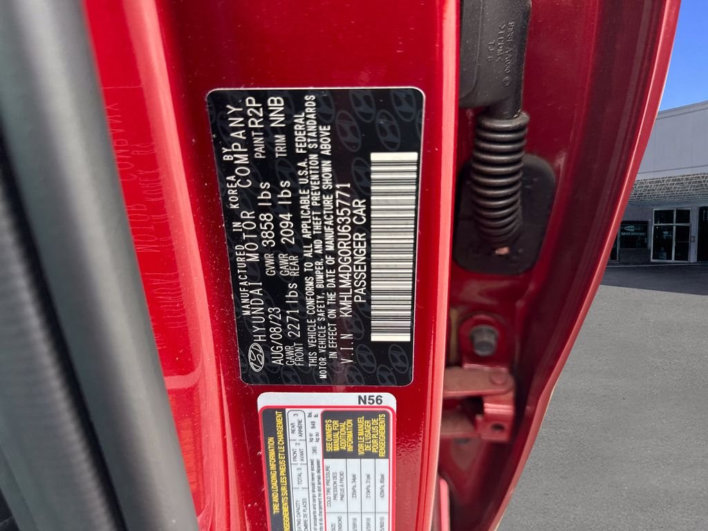 Certified Used 2024 Ultimate Red Hyundai SEL image 24