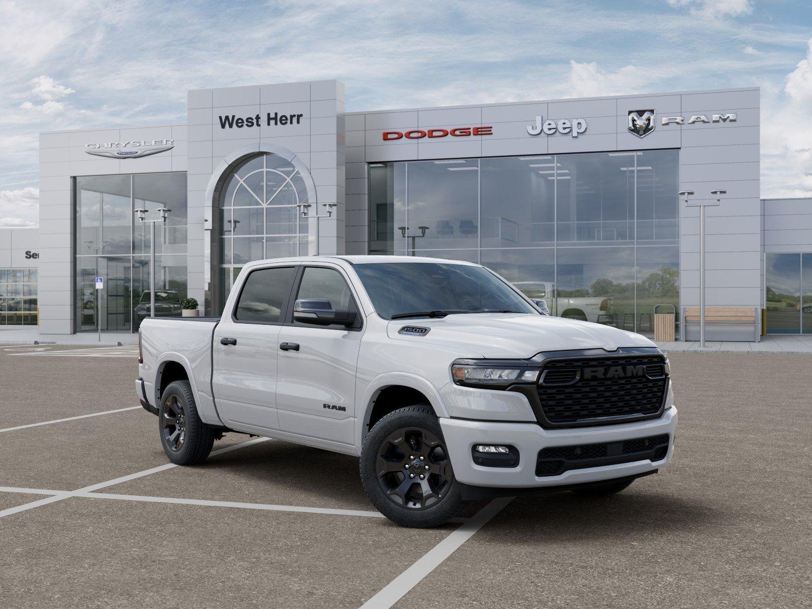 New 2026 Bright White Clear-Coat Exterior Paint RAM RAM 1500 BIG HORN CREW CAB 4X4 image 5