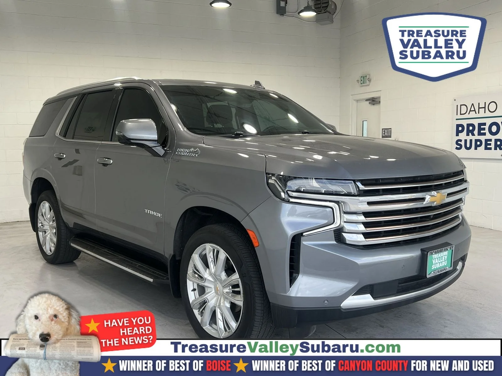 Used 2022 Gray Chevrolet High Country image 1