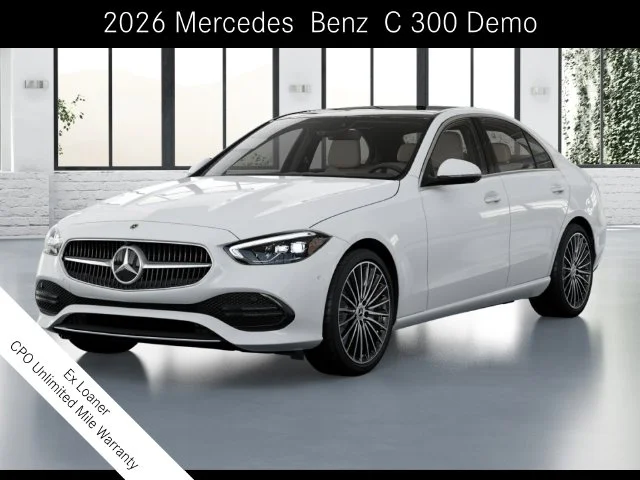 Certified Used 2026 Polar White Mercedes-Benz C 300 image 1