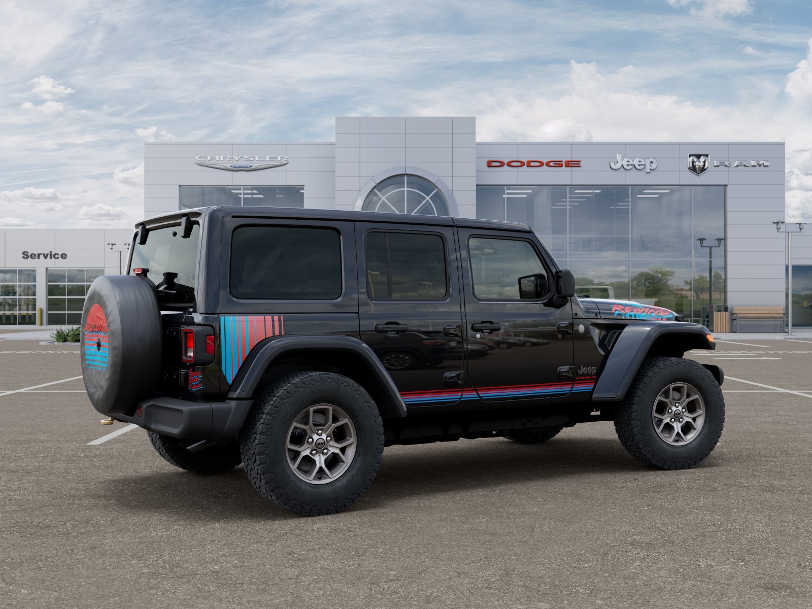 New 2026 Black Clear-Coat Exterior Paint Jeep Rewind image 19