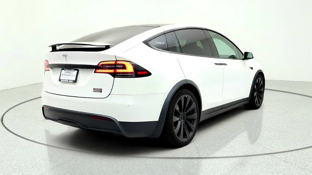 Used 2022 Pearl White Multi-Coat Tesla Plaid AWD w/ 22