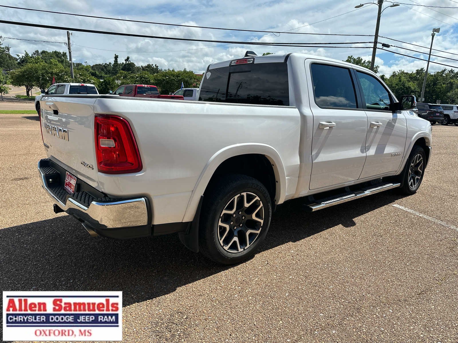 Used 2025 Bright White Clearcoat Ram Laramie image 3