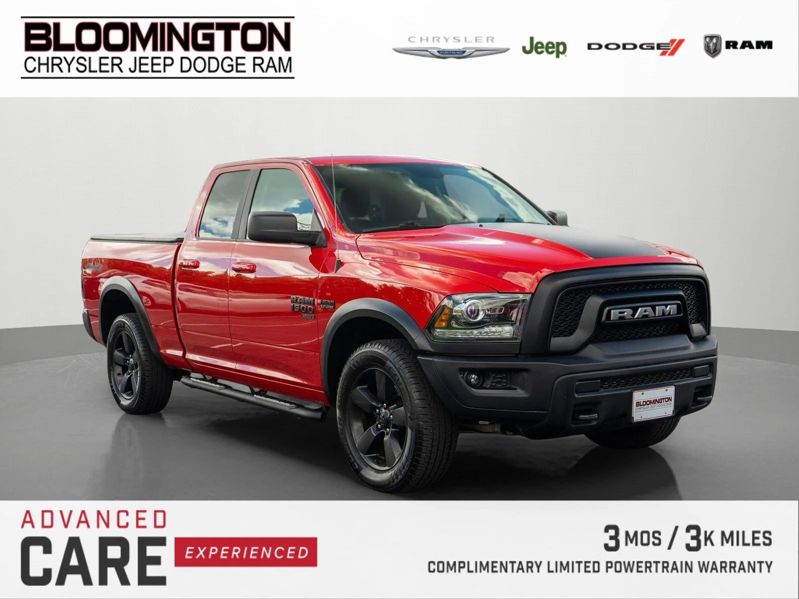 Used 2019 Flame Red Clearcoat Ram Warlock image 1