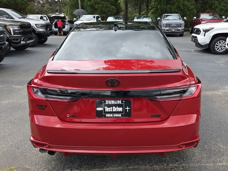 Used 2025 Supersonic Red / Midnight Black Metallic Toyota XSE image 13