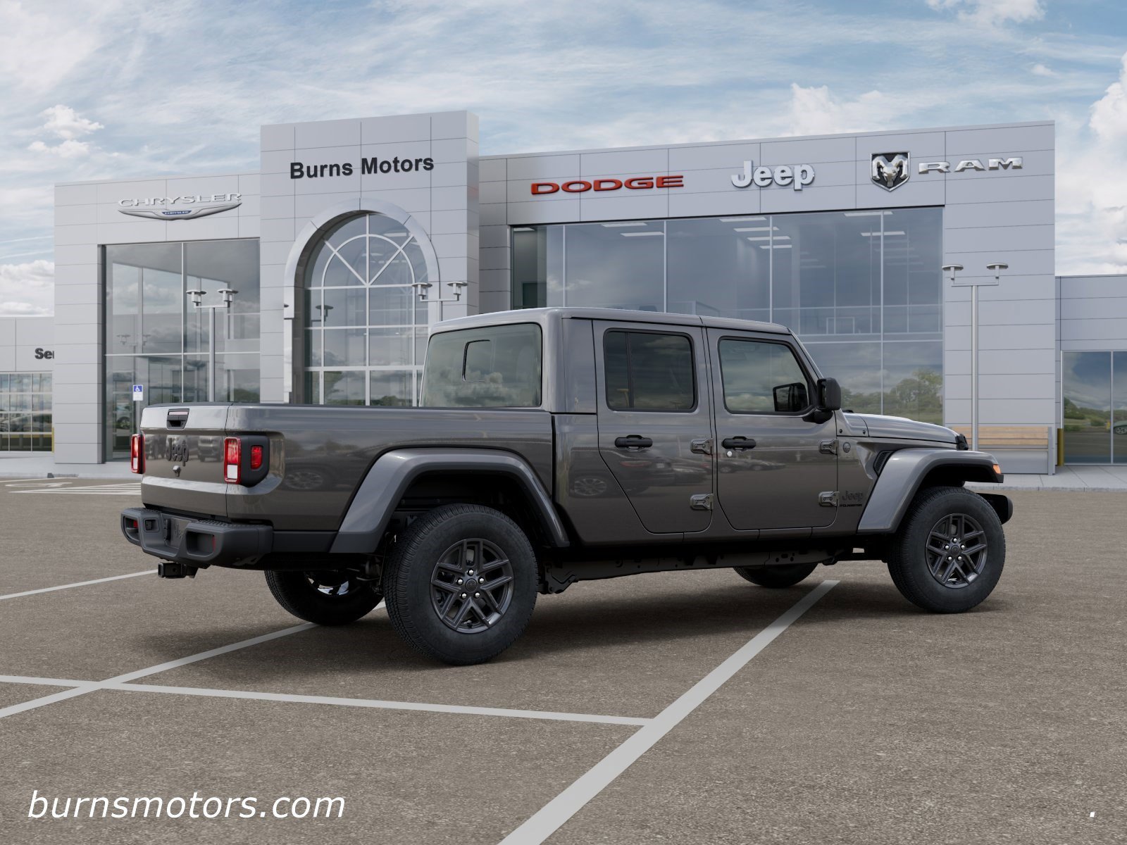 New 2026 Granite Crystal Metallic Clear-Coat Exterior Paint Jeep Sport S Dark Sky image 4