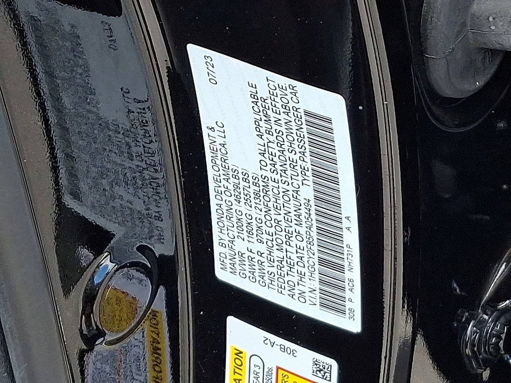 Certified Used 2023 Crystal Black Pearl Honda HYBRID TRG image 64