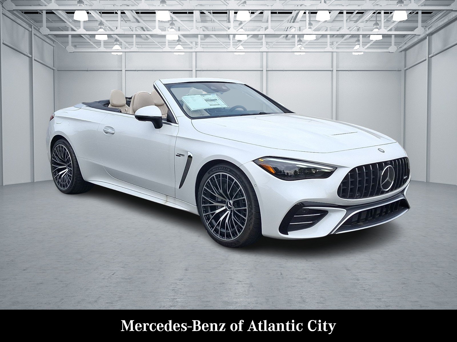 New 2026 MANUFAKTUR Moonlight White Metallic Mercedes-Benz AMG® CLE 53 4MATIC+ Cabriolet image 1