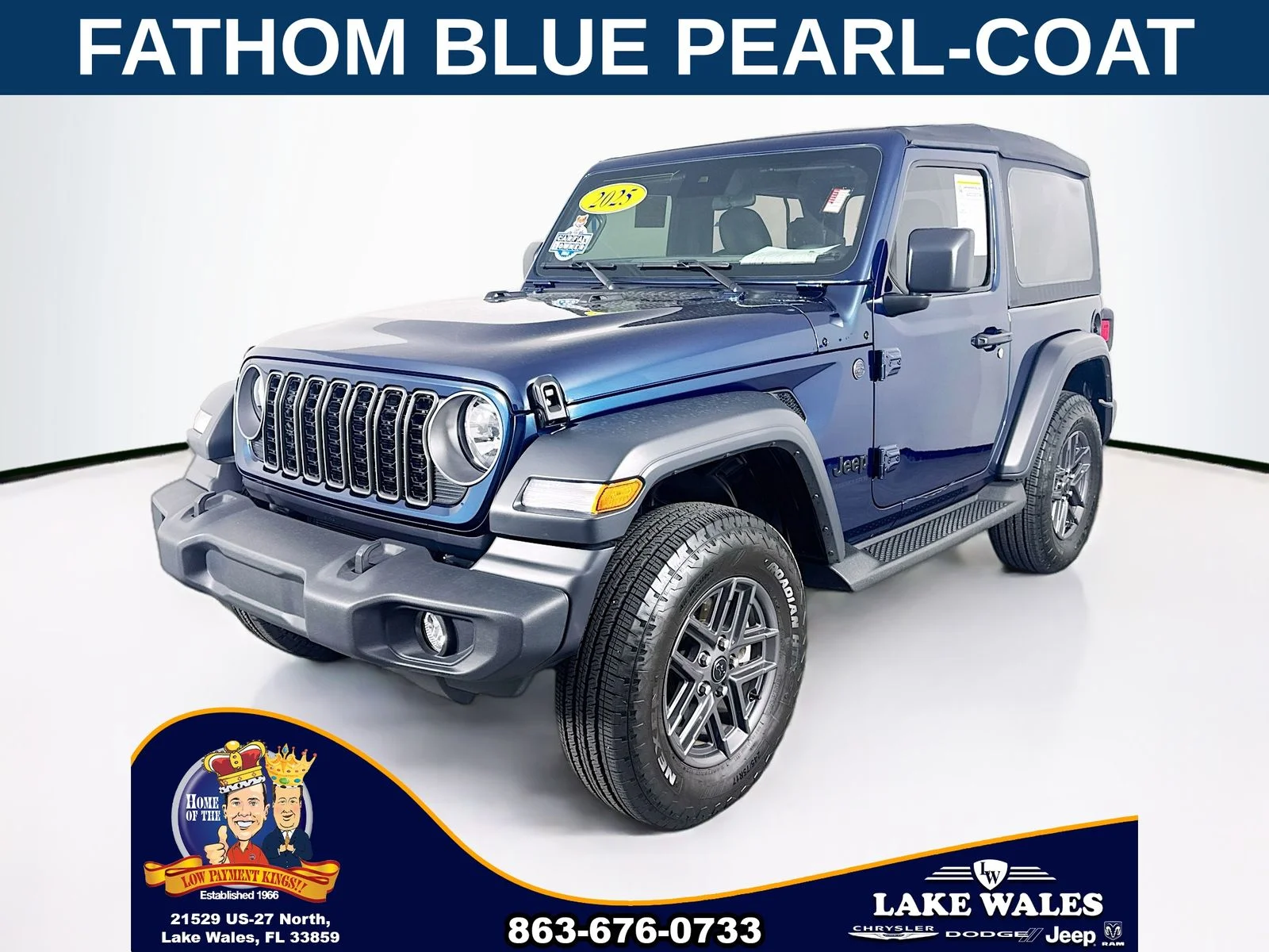 Used 2025 Blue Jeep Sport S image 3