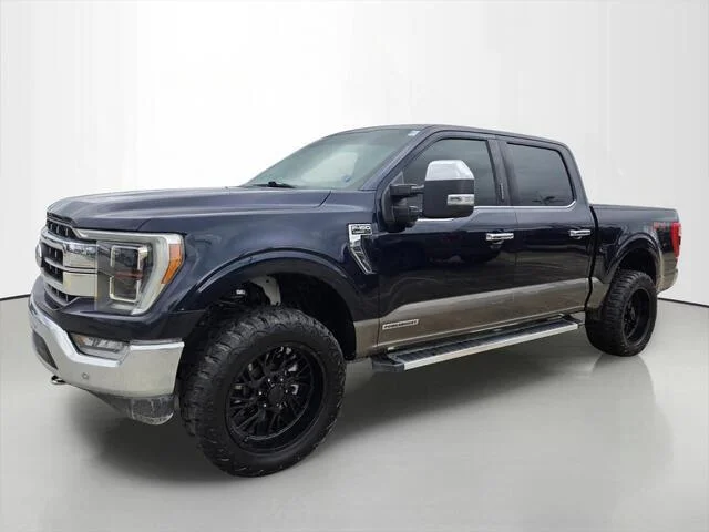 Used 2022 Antimatter Blue Metallic Ford LARIAT image 1
