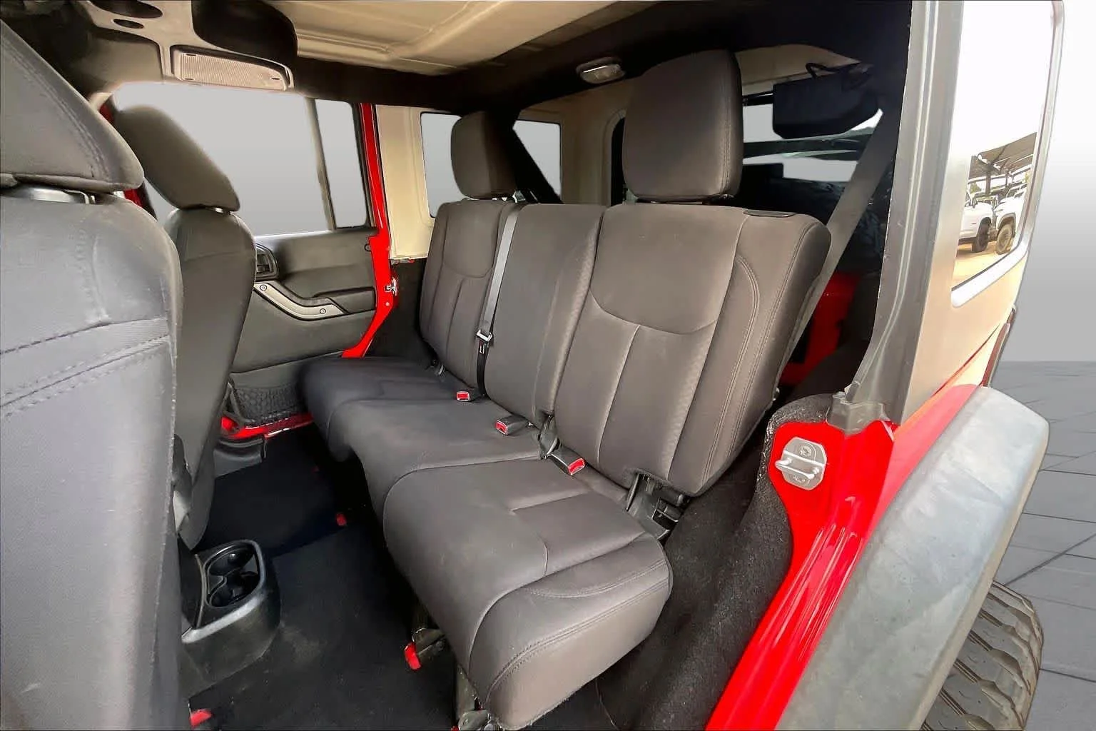 Used 2015 Firecracker Red Clear Coat Jeep Sport image 18