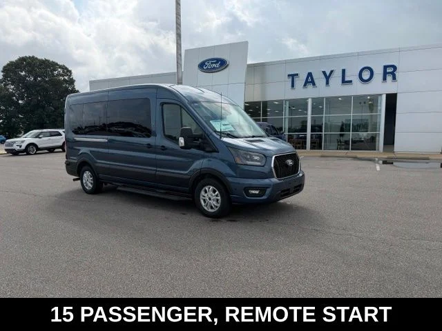 New 2026 Blue Metallic Ford Passenger Van XLT image 1
