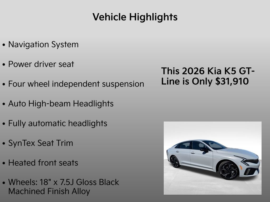 New 2026 Wolf Gray Kia GT-Line AWD image 32