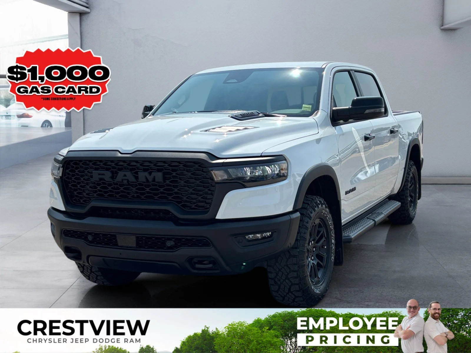 New 2026 Bright White Ram Rebel image 1