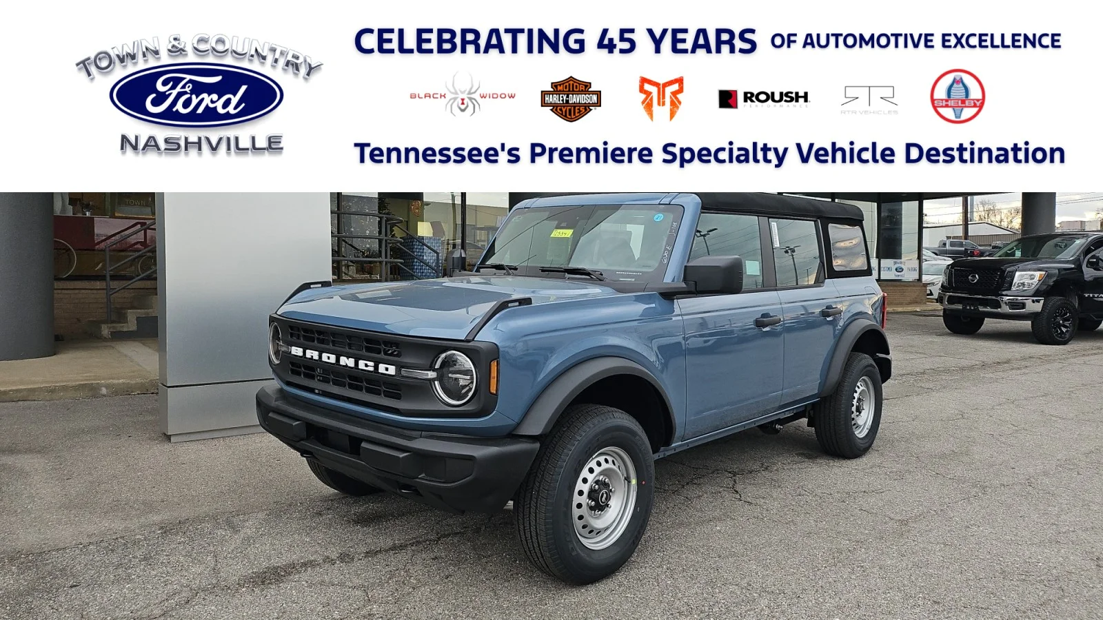 New 2025 Azure Gray Metallic Tri-Coat Ford Base 4WD image 1