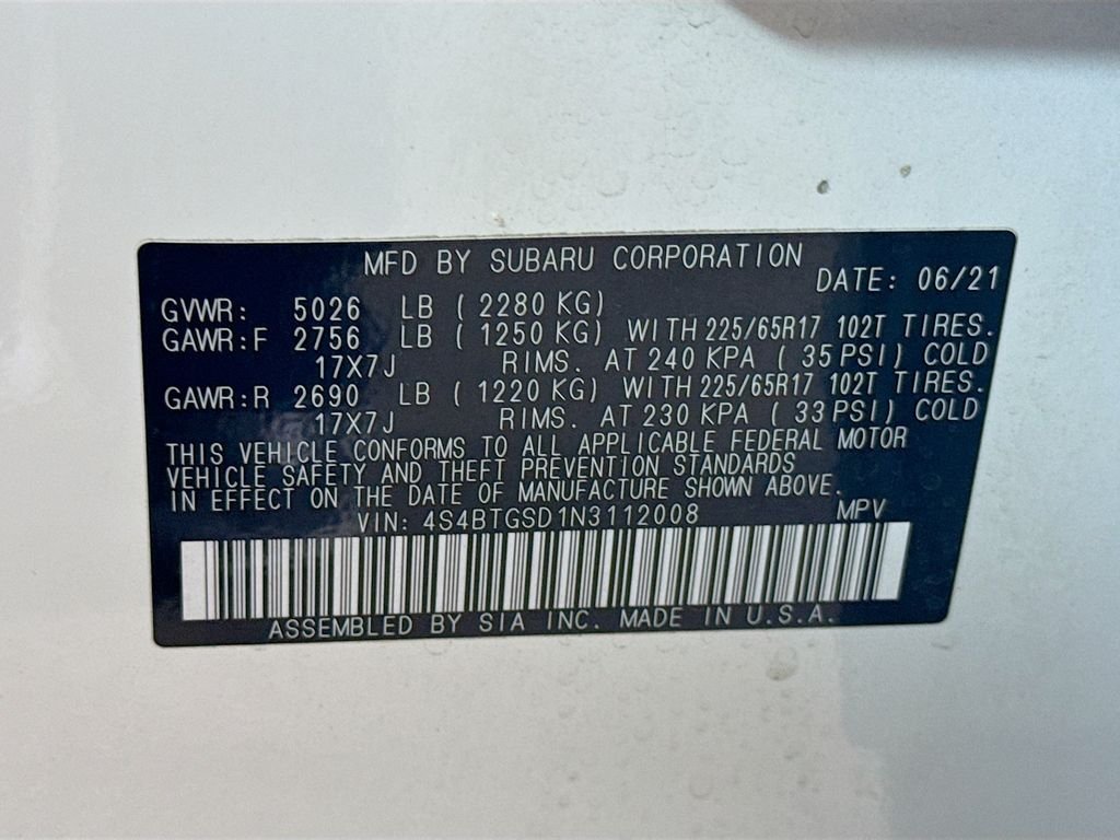 Used 2022 Crystal White Pearl Subaru Wilderness image 32