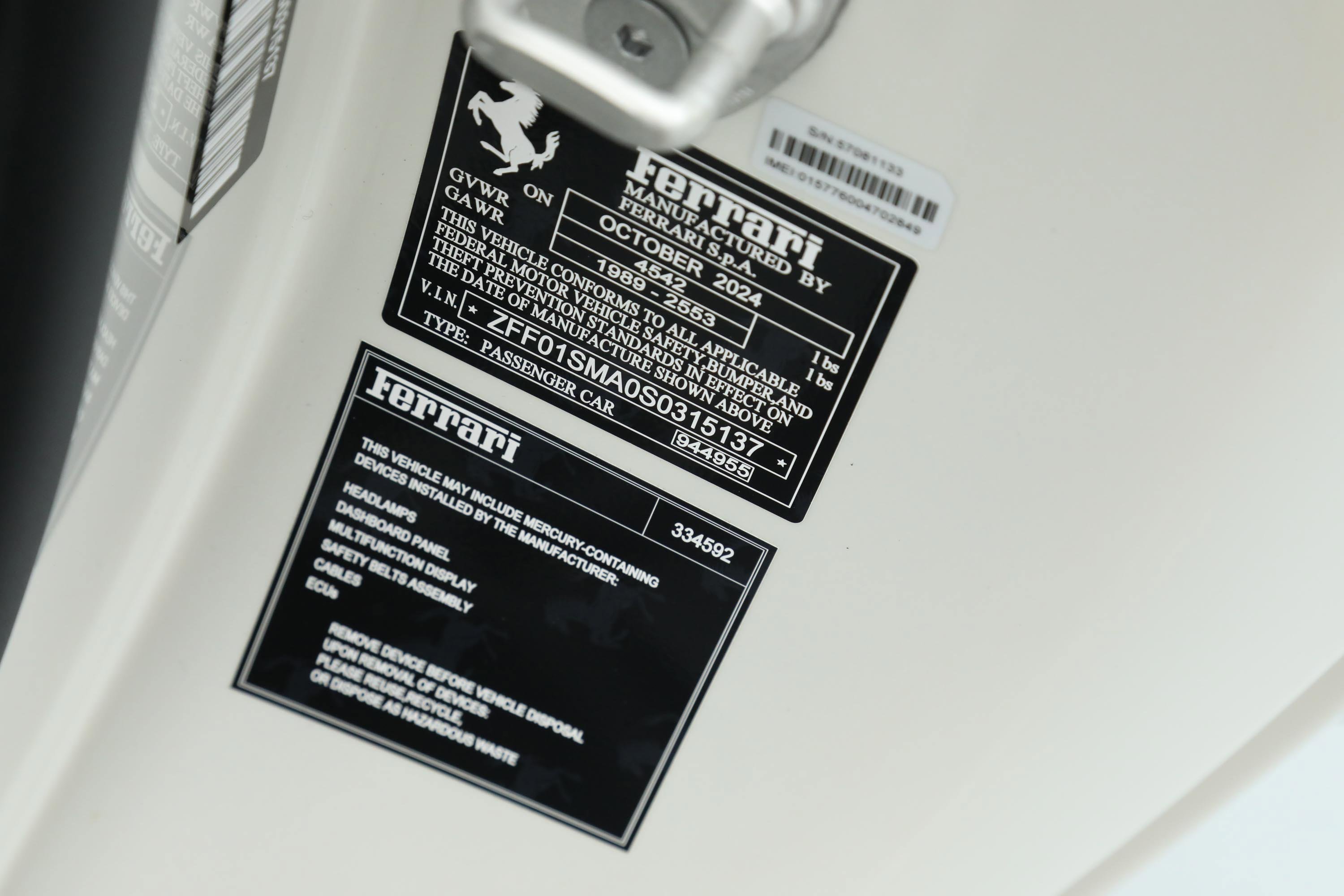 Used 2025 White Ferrari  image 61