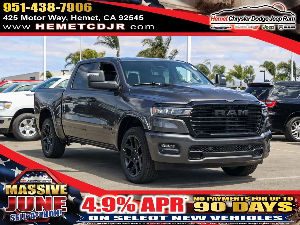 New 2026 Granite Crystal Metallic Clear-Coat Exterior Paint RAM Laramie Night Edition image 1