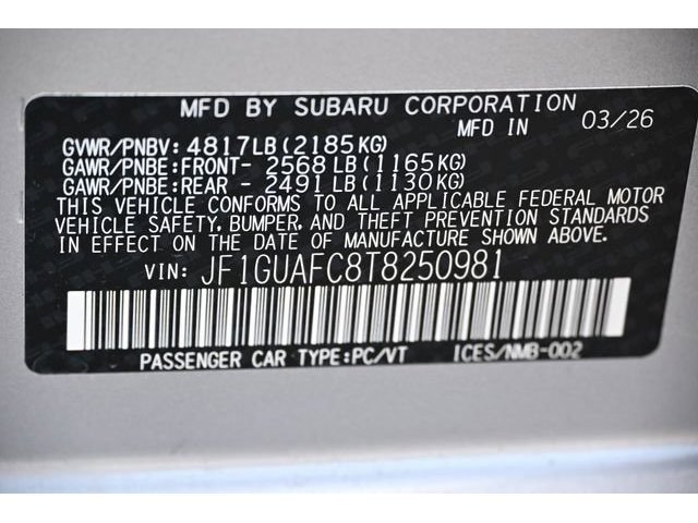 New 2026 Silver Subaru Sport image 48