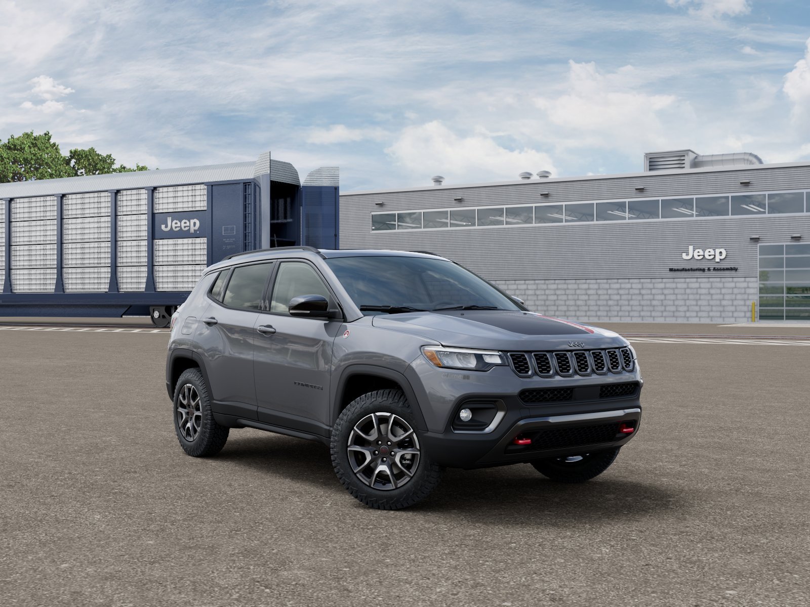New 2026 Sting-Gray Clear-Coat Exterior Paint Jeep Trailhawk image 3