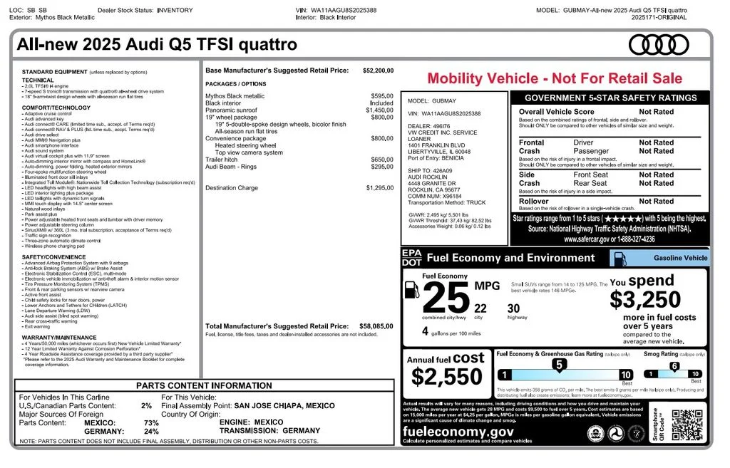 2025 Audi Q5 Premium - Photo 2