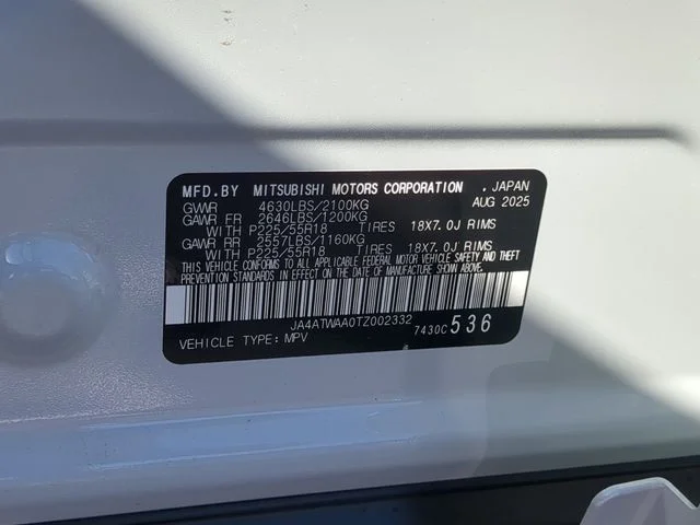 New 2026 White Mitsubishi SEL image 37