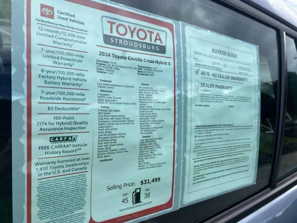 Certified Used 2024  Toyota Hybrid S image 30