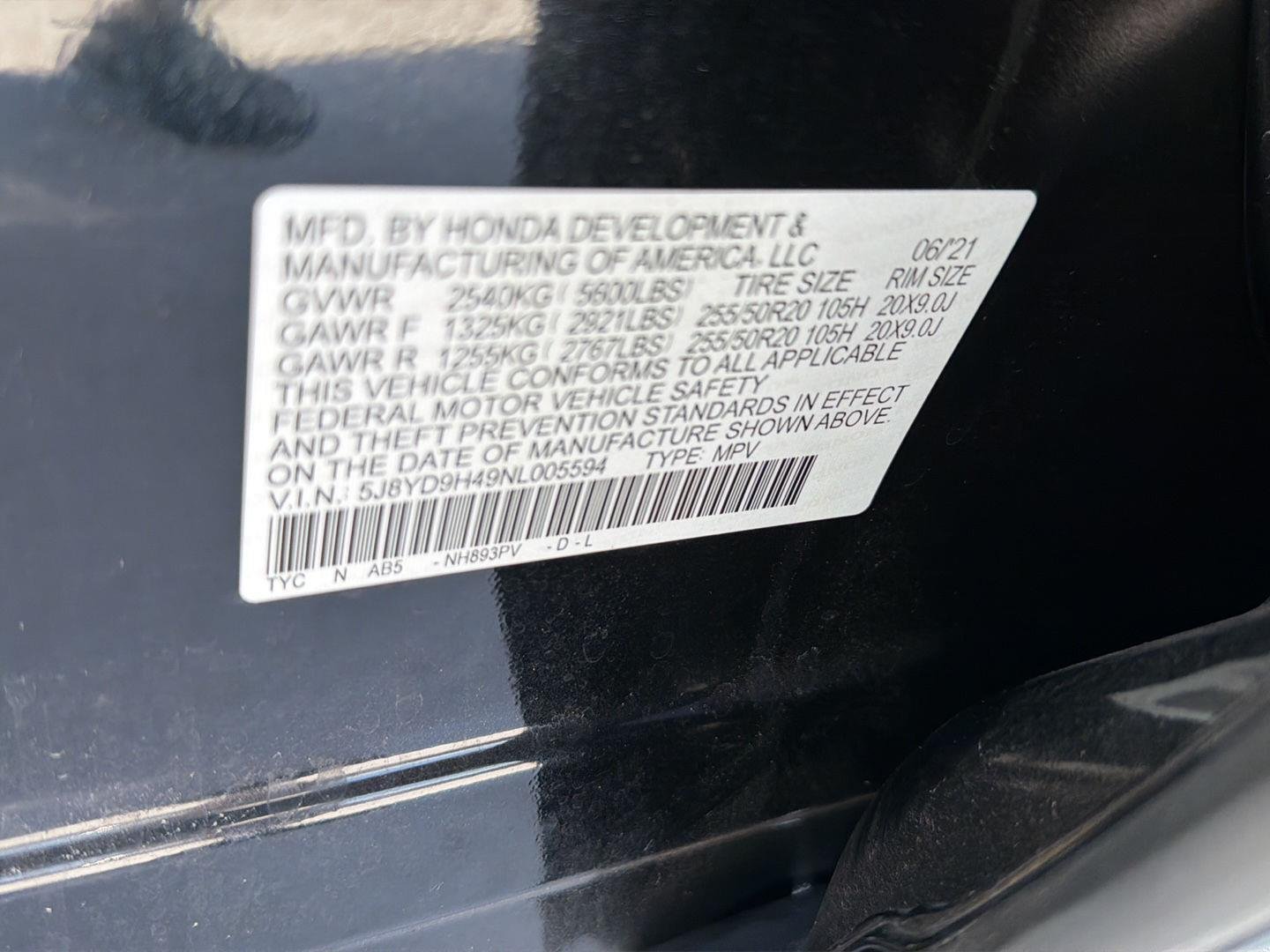 Used 2022 Majestic Black Pearl Acura w/Tech image 42