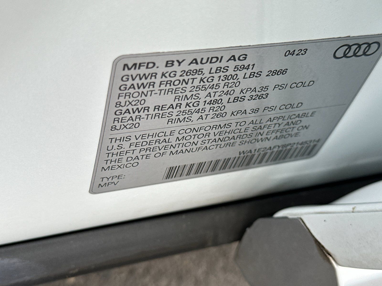 Used 2023 White Audi 55 Premium image 35