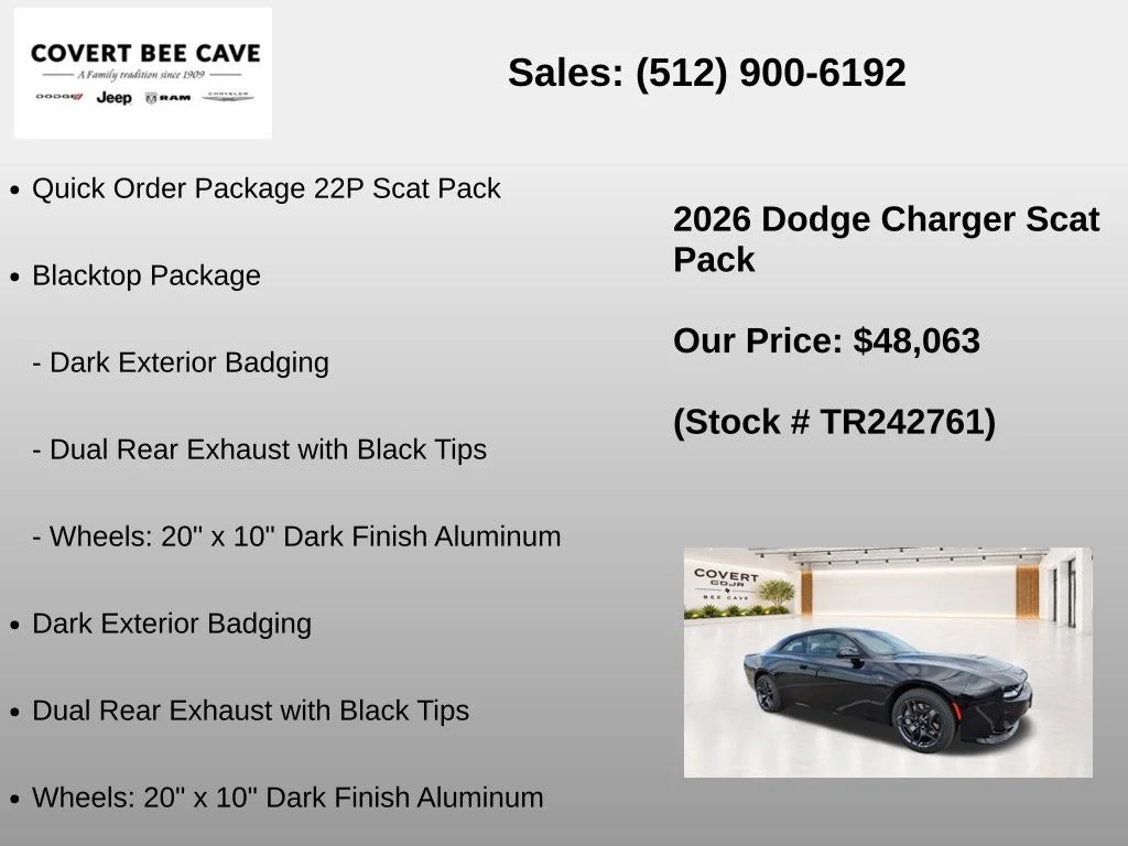 New 2026 Black Dodge Scat Pack image 7