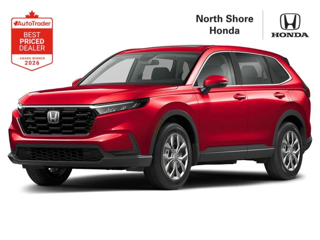 New 2026 Radiant Red Metallic Honda LX AWD The CR-V — now with AWD confidence. image 1