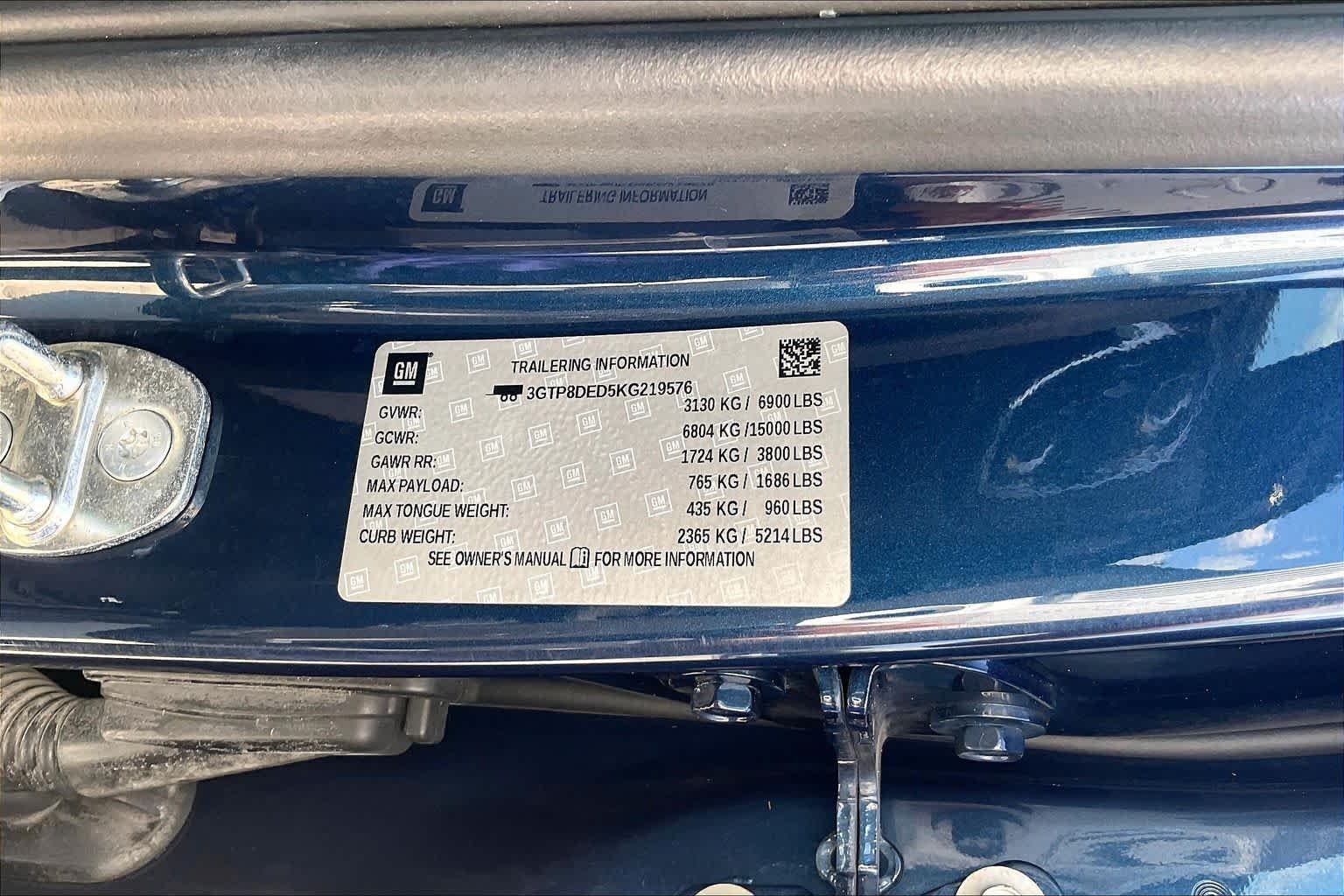 Used 2019 Pacific Blue Metallic GMC SLT image 34
