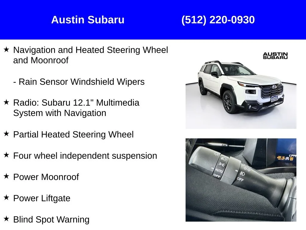 New 2026 White Subaru Premium image 17