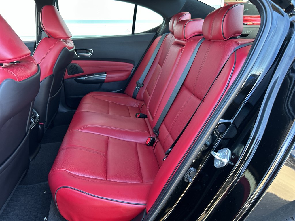 Used 2019 Crystal Black Pearl Acura w/A-Spec Pkg Red Leather image 13