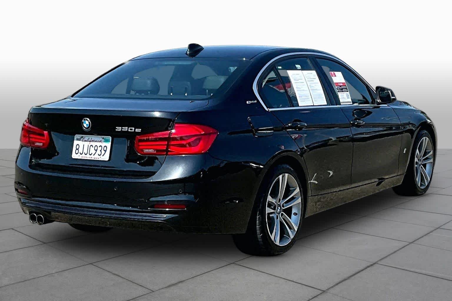 Used 2018 Black Sapphire Metallic BMW 330e iPerformance image 12