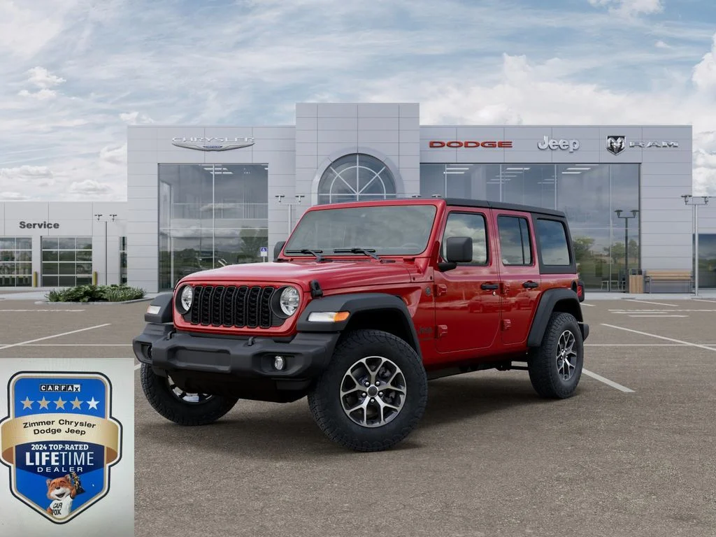New 2026 Firecracker Red Clear-Coat Exterior Paint Jeep Sport S image 1
