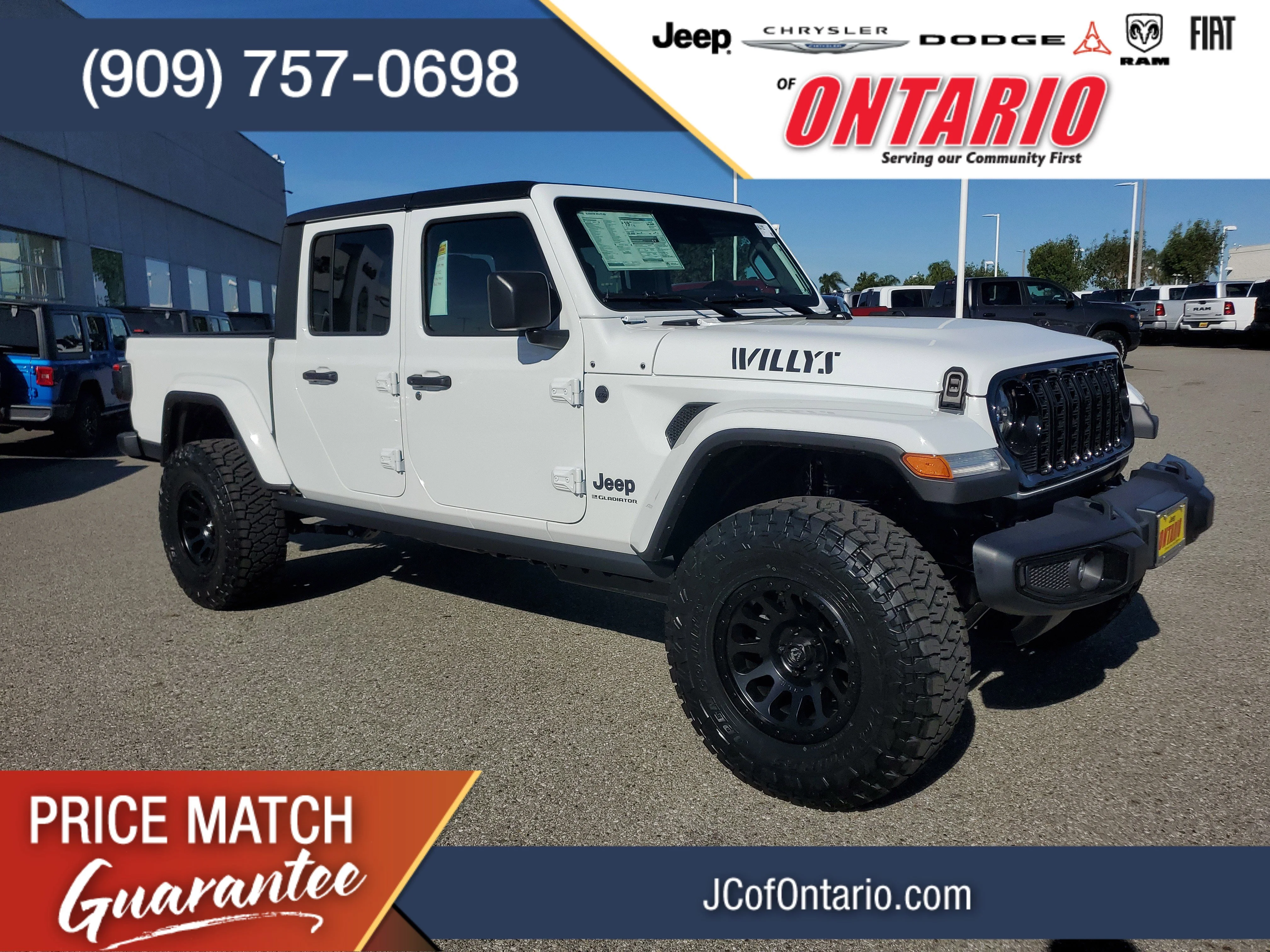 New 2026 Bright White Clear-Coat Exterior Paint Jeep Willys image 1