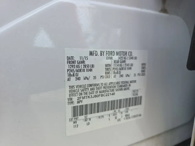 Used 2015 White Ford SEL image 34