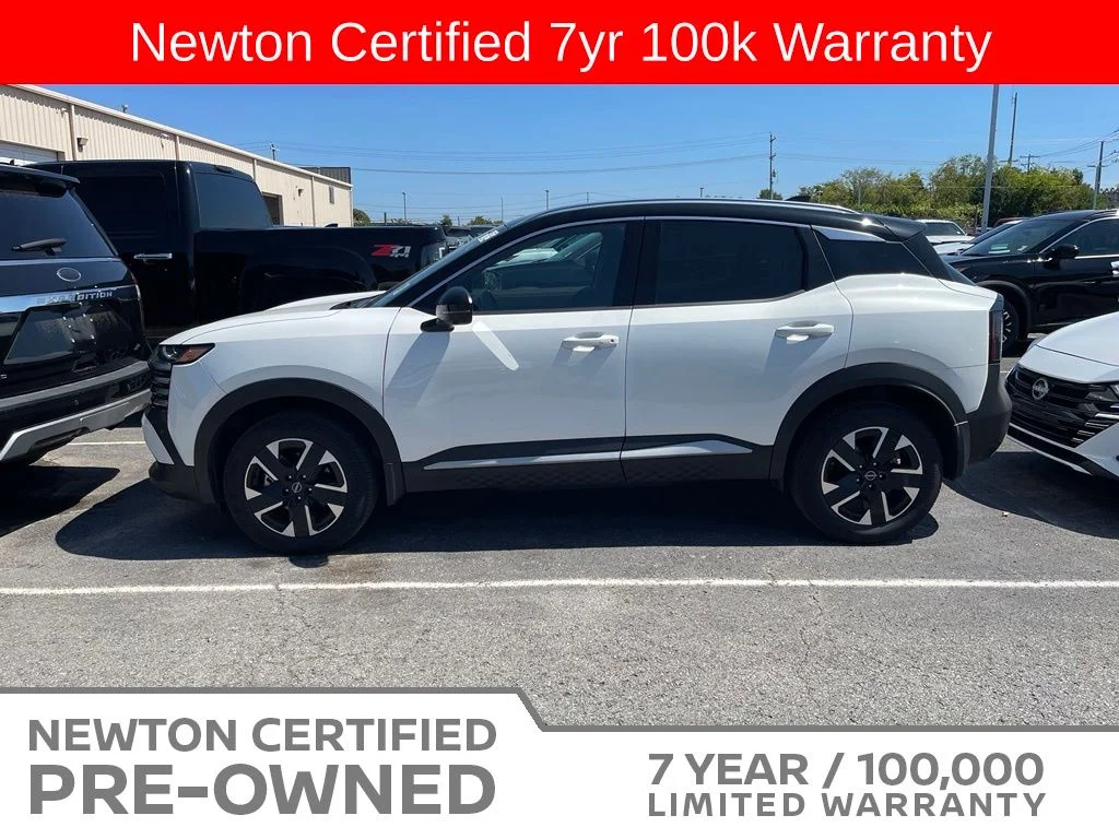 Certified Used 2025 Aspen White/Super Black Nissan SR image 14