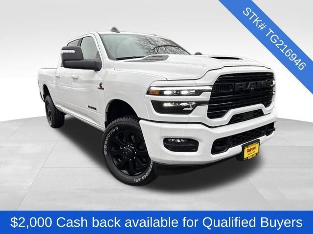 New 2026 Bright White Clear-Coat Exterior Paint RAM Laramie image 2