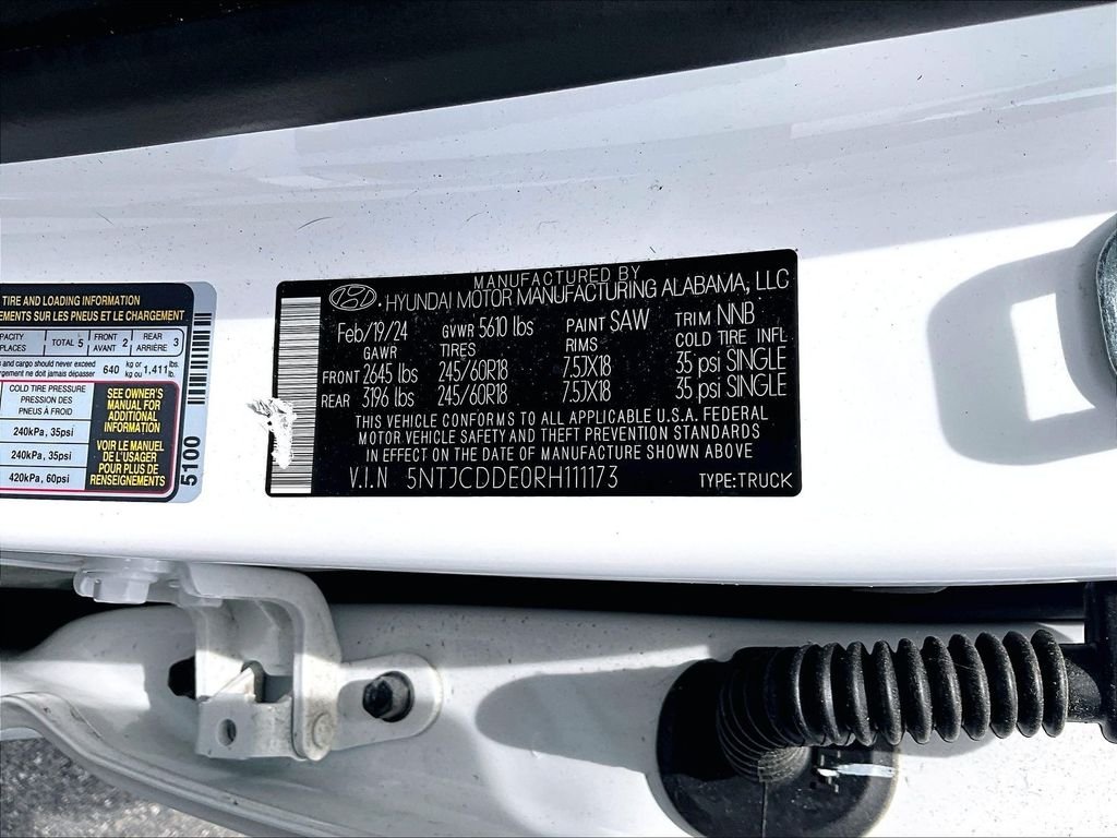 Used 2024 Atlas White Hyundai SEL image 33