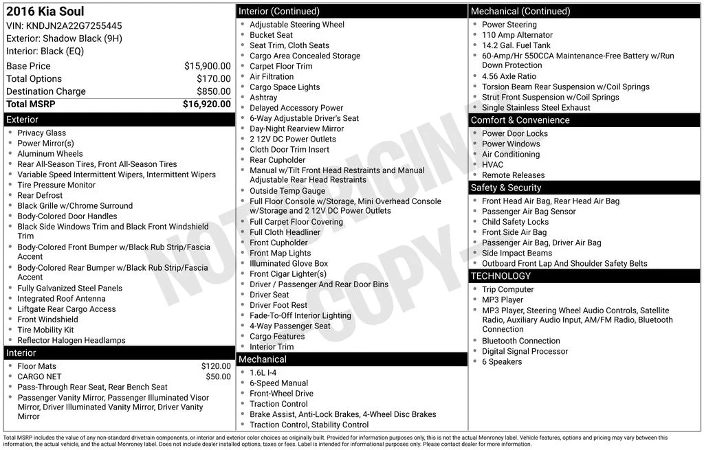 Used 2016 Black Kia Base image 37