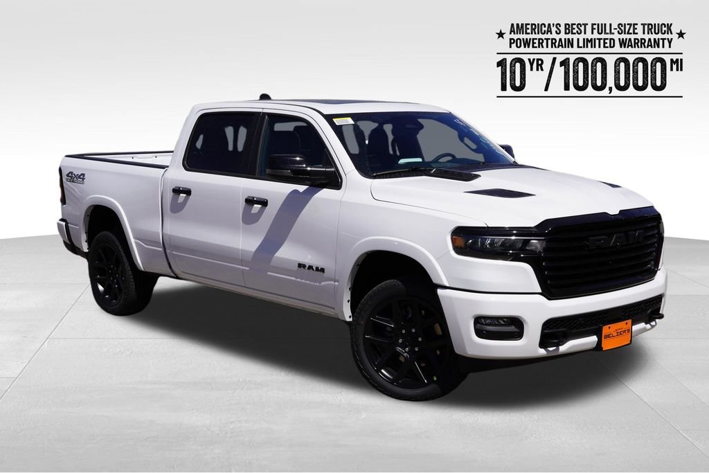 New 2026 Bright White Clear-Coat Exterior Paint RAM Laramie image 1